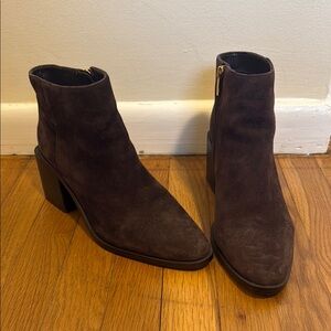 Vince Camuto Chocolate Brown Suede Boots